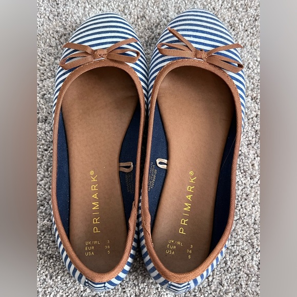 Primark Striped Flats Womens size 5 - Picture 2 of 3